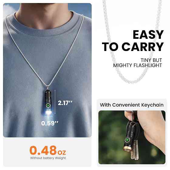 Ручний ліхтар YM-M10, 800LM, 1x10180+1*10440 акум, TYPE-C Дніпро