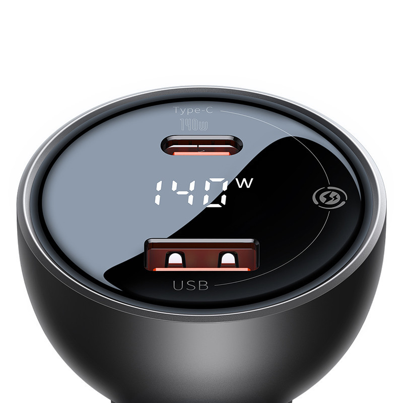 Автомобільний зарядний пристрій Baseus 140W з дисплеєм Київ - фото 8