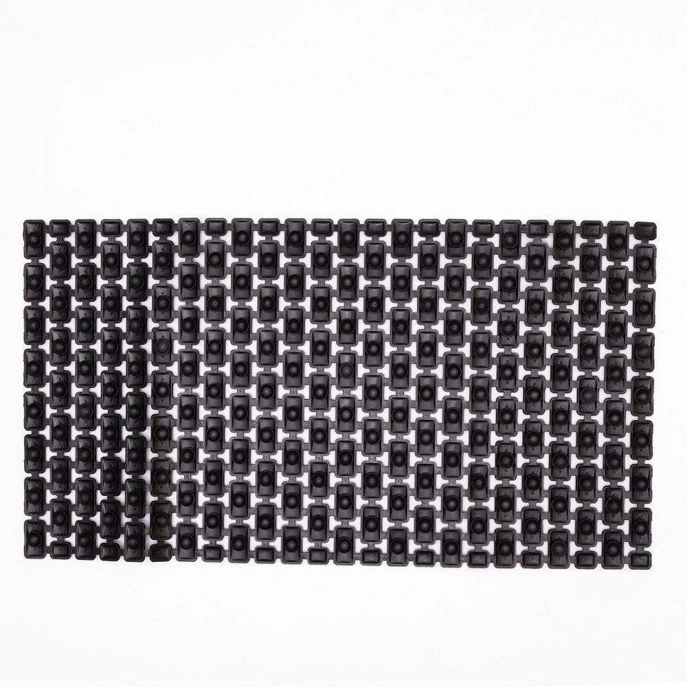 Килимок для душу із полівінілхлориду на присосках 73×40 см Чорний HP-42-8B Коломыя - изображение 3