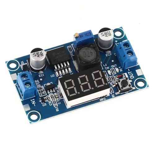 Понижающий преобразователь напряжения с вольтметром 4-40В Киев