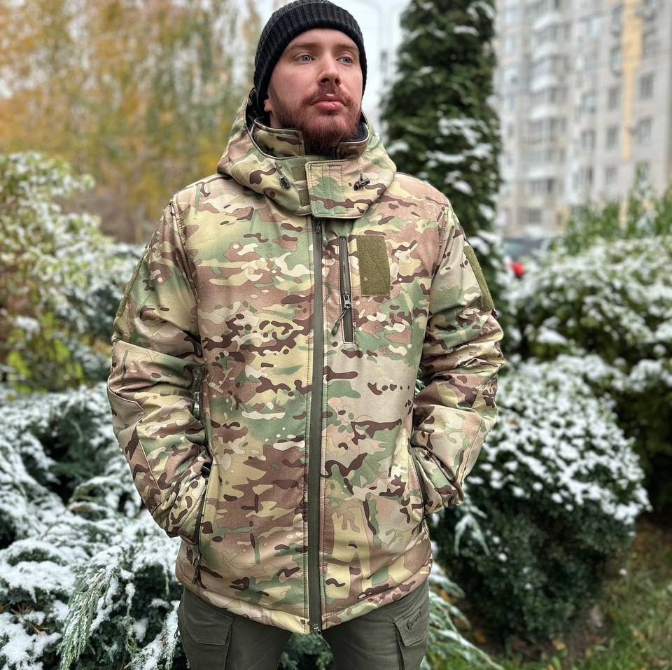 Мужской зимний бушлат с подкладкой Omni-heat (Мультикам) 50 Винница - изображение 1