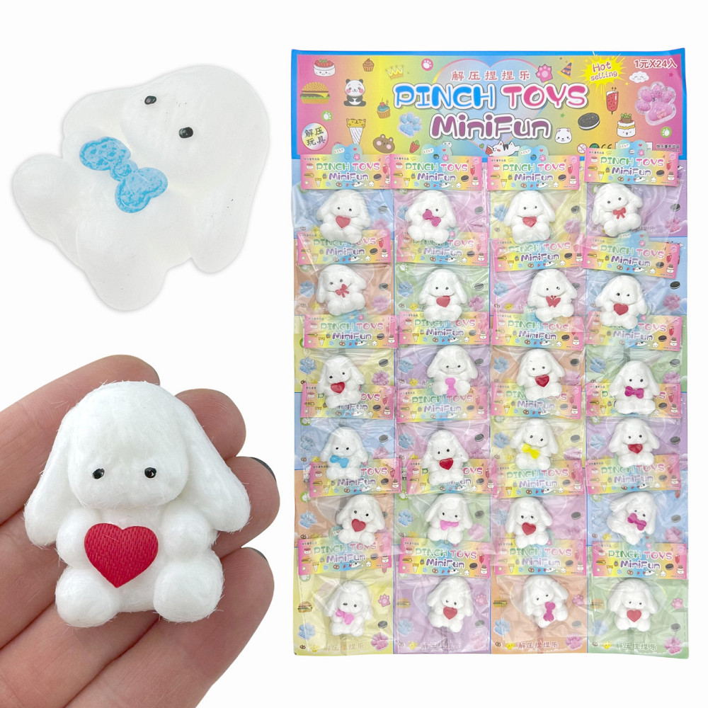 Сквиши для ребенка игрушки Зайчик 24 шт Киев - изображение 1