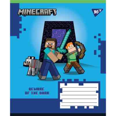 Тетрадь Yes Minecraft Walls А5 24 листа линия (767569) Винница