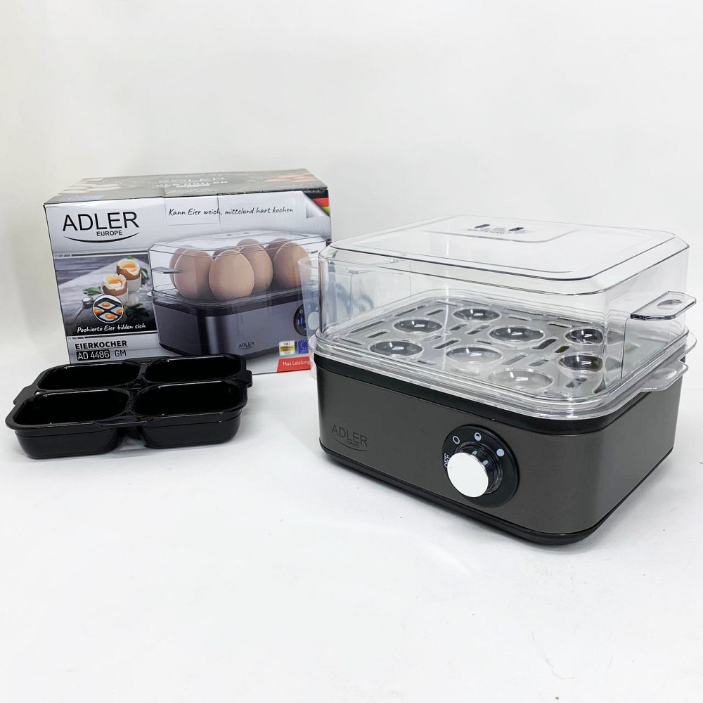 Яйцеварка на 8 яиц 800 Вт Adler AD 4486 Gun Metal AF-98 Львов - изображение 12