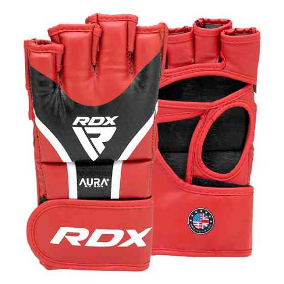 Рукавиці для RDX AURA PLUS T-17 Red/Black L (капа в комплекті) Кам'янське