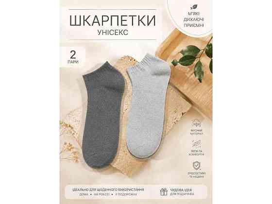 Носки темно-серый/светло-серый SM5-10 р.35-39 2пар ТМ СНINA Киев