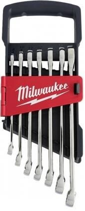 Набір метричних ключів рожково-накидних MAX BITE MILWAUKEE з храповиком, (7шт), (8-17мм) Одеса - фото 1