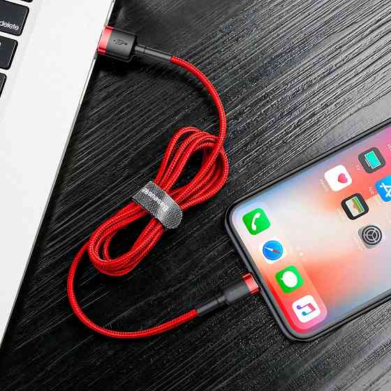 Кабель Baseus Cafule Lightning Cable 2A 3м золотий/чорний Львів