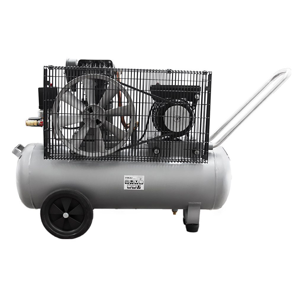 Sigma Компрессор двухцилиндровый ременной (II) 2.5кВт 335л/мин 10бар 50л (2 крана) SIGMA (70441 Коломия - фото 4