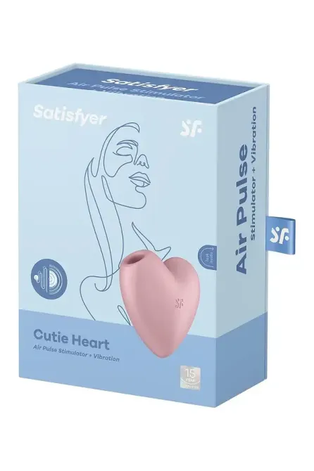 Вакуумний стимулятор-серце з вібрацією Satisfyer Cutie Heart Light Red Львів - фото 7