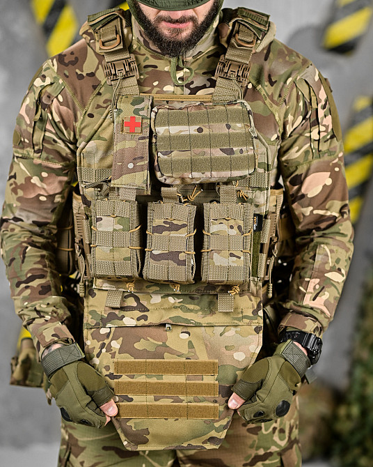 Плитоноска та РПС мультикам у зборі мультика кордура під магазин аптечку рацію Одеса - фото 5