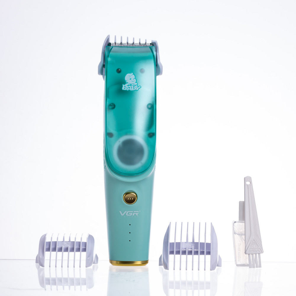 VGR Дитяча машинка для стрижки волосся з насадками тиха акумуляторна бездротова VGR V-151 Коломыя - изображение 8