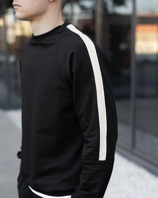 Трикотажный мужской спортивный костюм черный Pobedov Black moon Киев - изображение 4