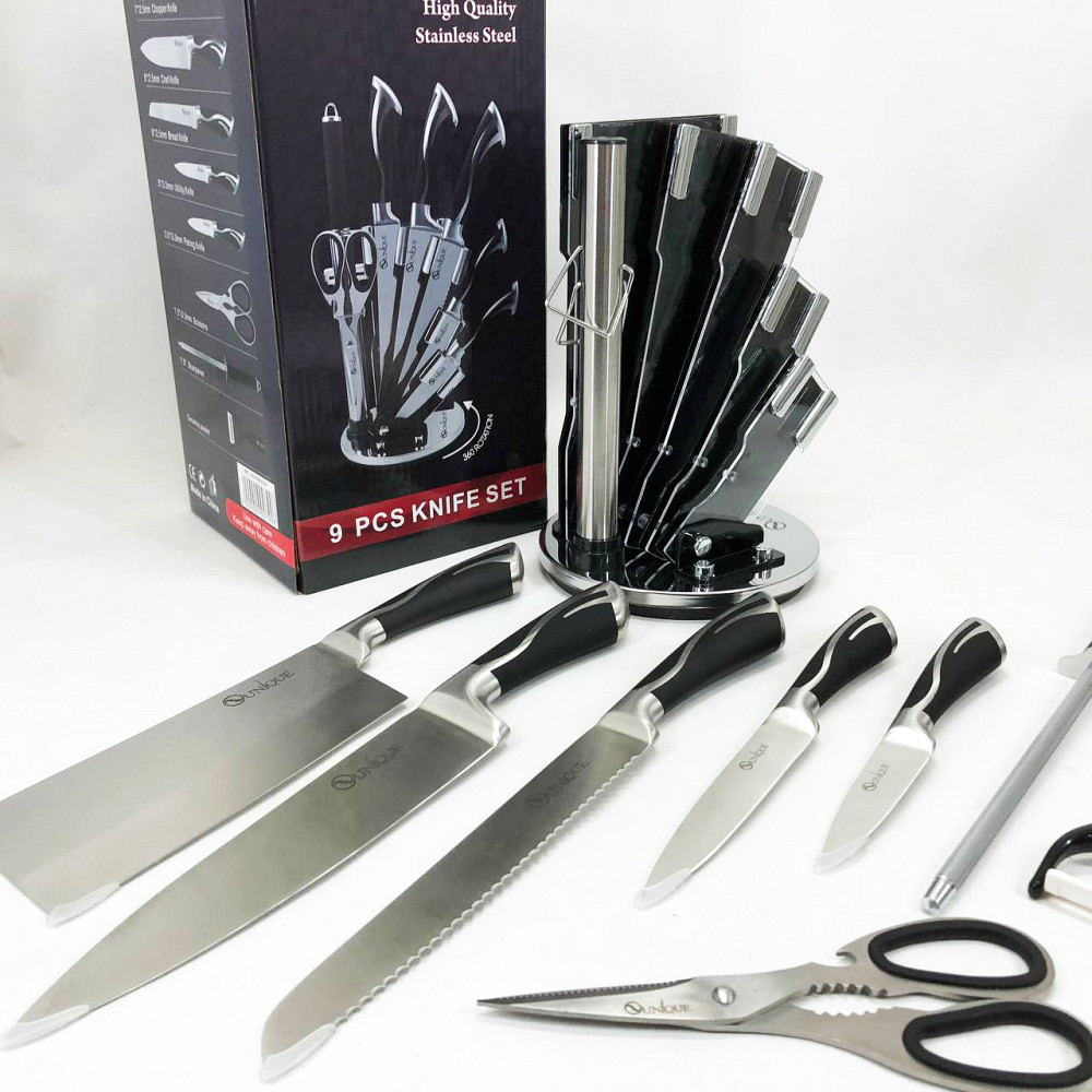 Набір ножів для готування UNIQUE UN-1834, Кухонні ножі для готування, Кухонні ножі з хорошої сталі JB-28 Львів - фото 13