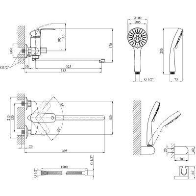 Смеситель Kroner Konstante-C072 (CV023593) Винница - изображение 9