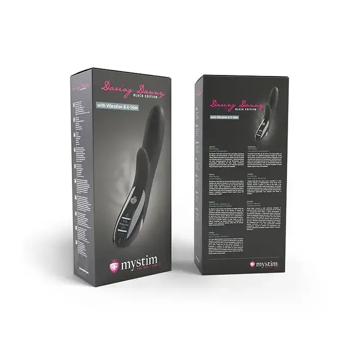 Вибратор-кролик с электростимуляцией Mystim Daring Danny eStim Black, миостимулятор Львов - изображение 8