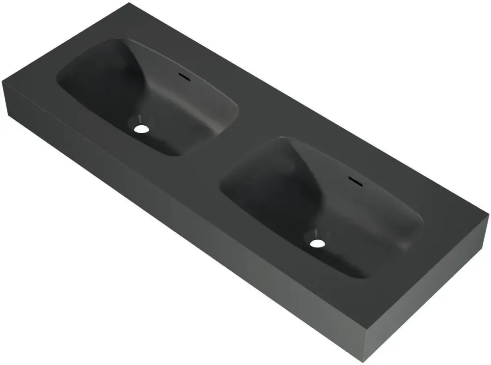 Раковина  Elita Dimple Duo 120Cm Marmur Anthracite Matt 168887 Київ - фото 1