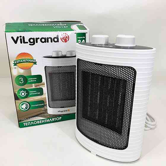 Портативний домашній тепловентилятор ViLgrand VFC157 1500Вт, Обігрівач для житлових приміщень VA-49 Львів