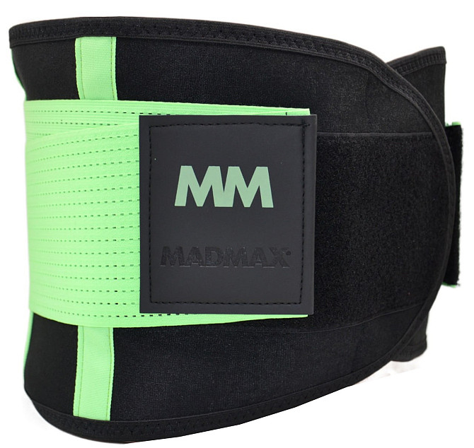 Пояс компресійний MadMax MFA-277 Slimming belt Black/neon green M Каменское - изображение 8
