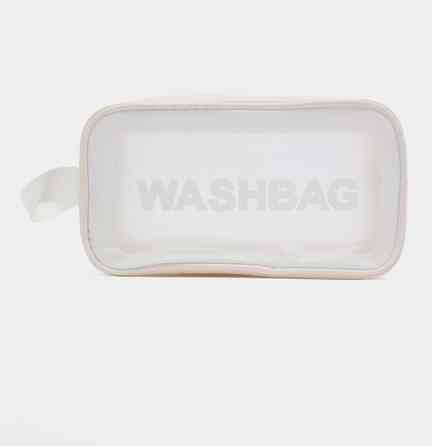 Прозора сумка-косметичка Washbag Medium White 26см Вінниця