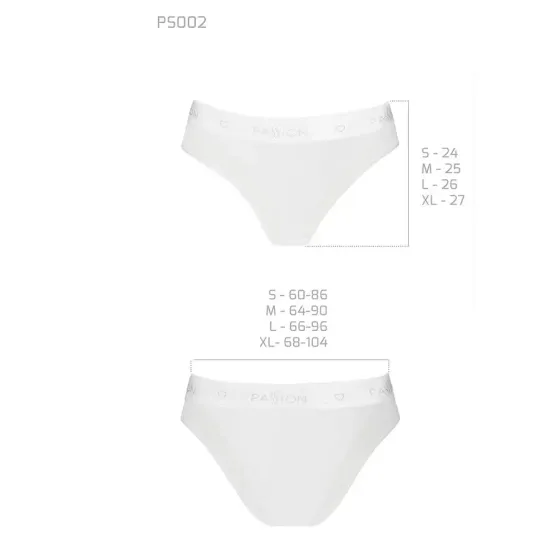 Трусики з прозорою вставкою Passion PS002 PANTIES S, white Львов
