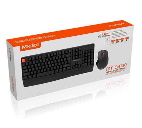 Набір 2 в 1 бездротова клавіатура та мишка Combo MeeTion MT-C4130, чорний Вінниця