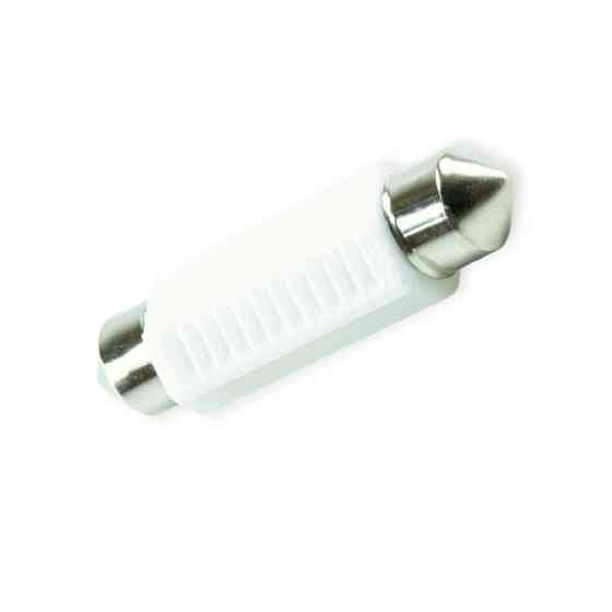 Автоламп AC лазер. 12-10 біла 2*3030 41мм 5000K кераміка обманка (12-24V) світлодіодна Мукачево