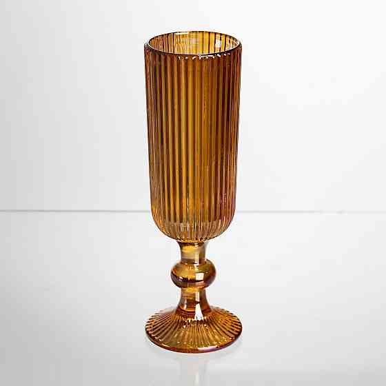 Набір келихів для шампанського 6 штук 160 мл на ніжці Бурштиновий Yiwu HP-19-211 Київ