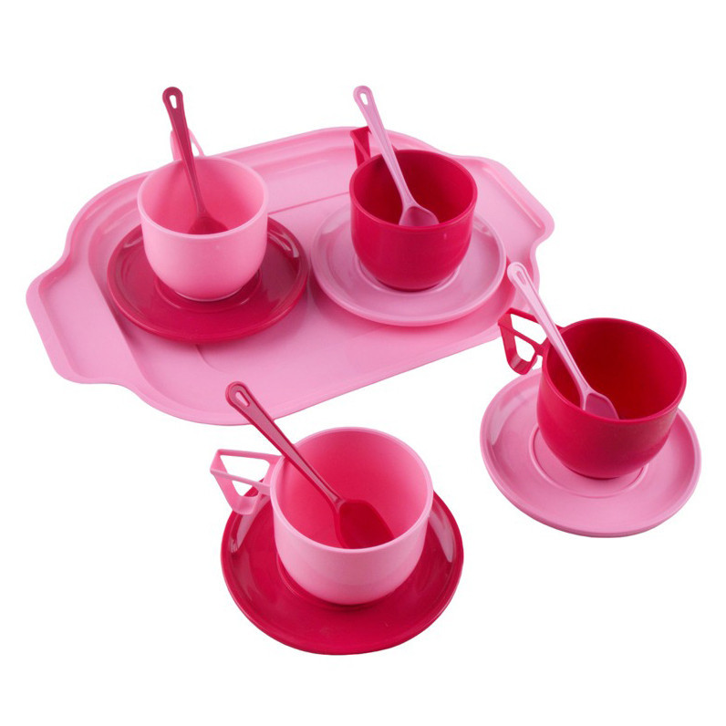 Дитячий ігровий набір посуду з підносом 70293 13 предметів в сітці Вінниця - фото 1