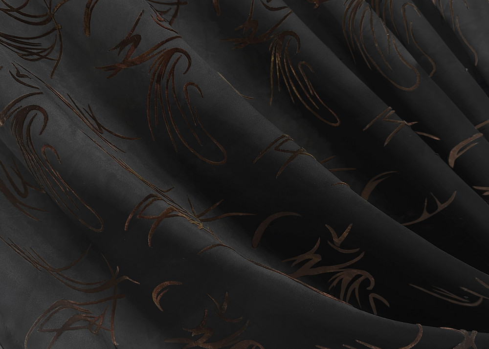 Комплект коротких штор VR-Textil Черный 140х170 см 2 шт (35-0399) Киев - изображение 5