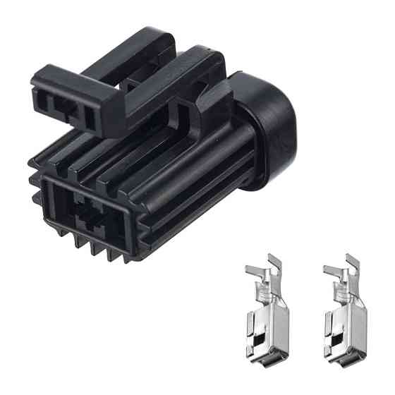 Роз'єм конектор 2-кон., К Вентилятору Охлаждения Радіатора, 12015987, APTIV (Delphi) Buick, Cadillac, Chevrolet, Daewoo, GMC Київ