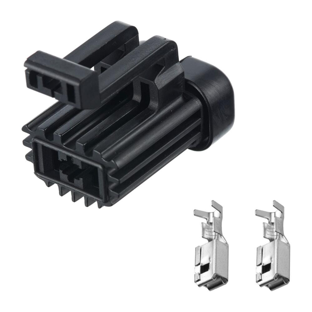 Роз'єм конектор 2-кон., К Вентилятору Охлаждения Радіатора, 12015987, APTIV (Delphi) Buick, Cadillac, Chevrolet, Daewoo, GMC Київ - фото 1