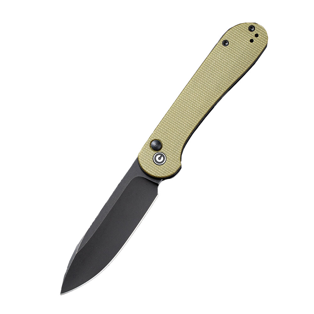 Ніж складаний туристичний Civivi Elementum Pocket, (8.9 см) 14C28N / Micarta оливковий Київ - фото 1