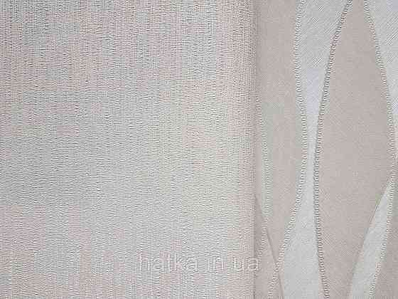 Шпалери вінілові на флізеліні гарячого тиснення DU&KA 1.06х10 вензель основа під штукатурку сірі коричневі Київ