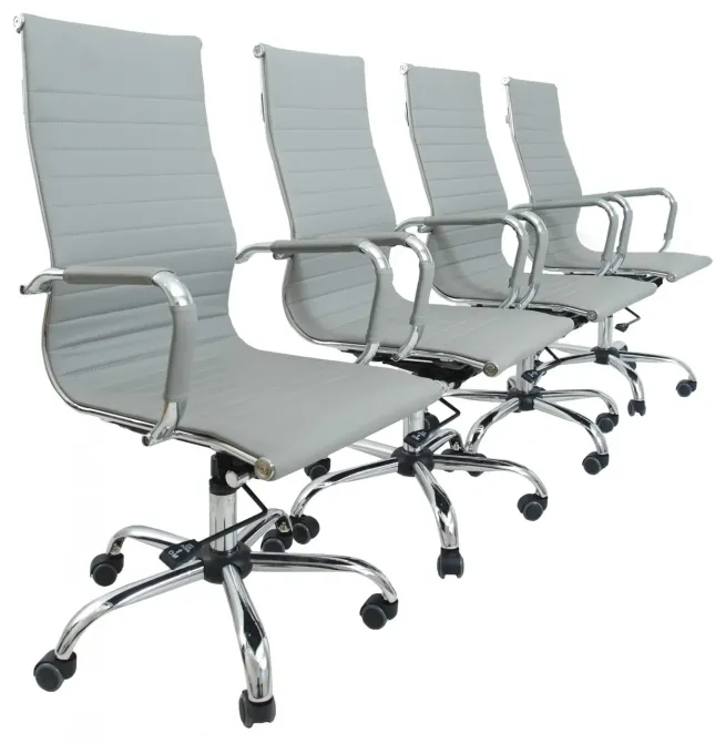 Офісне Крісло Керівника Richman Bali Хром DeepTilt Сірий Київ - фото 4