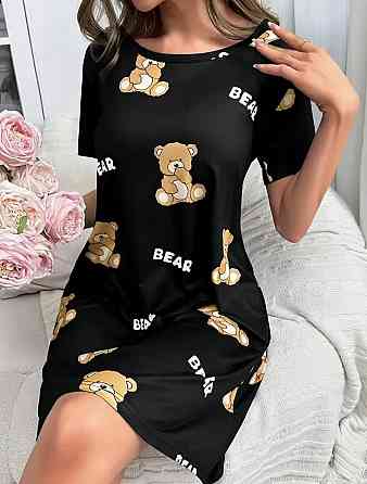 Жіноча повсякденна принтована туніка батал трикотаж Одеса