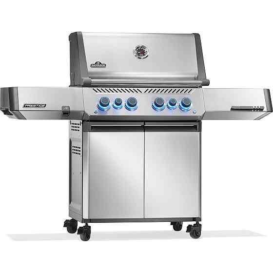 Газовий гриль Napoleon Prestige P 500 з бічною конфоркою Sizzle Zone та вертілем (69212) нерж сталь P500VRSIBPSS Код: 013837 Рівне