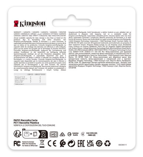 Flash Drive Kingston DT SE9 G3 128GB USB 3.2 Gold (DTSE9G3/128GB) (6962752) Киев - изображение 4