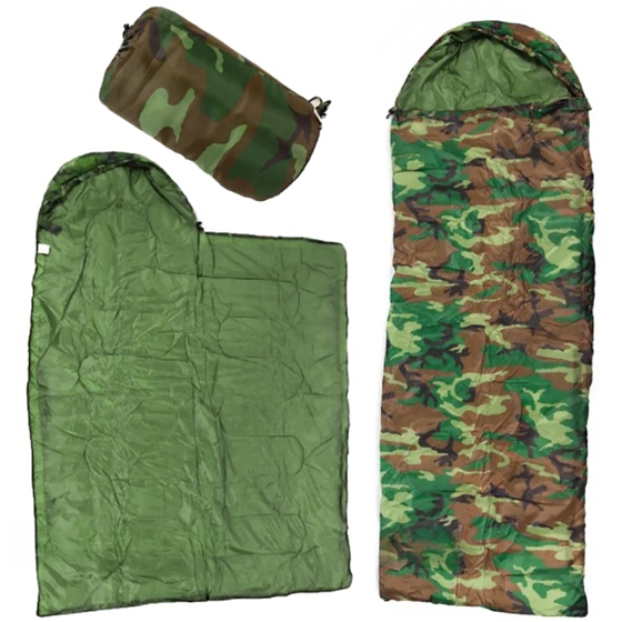 Демисезонный спальный мешок с капюшоном, 220х70см / Зимний спальник / Туристический спальний мешок-одеяло Киев