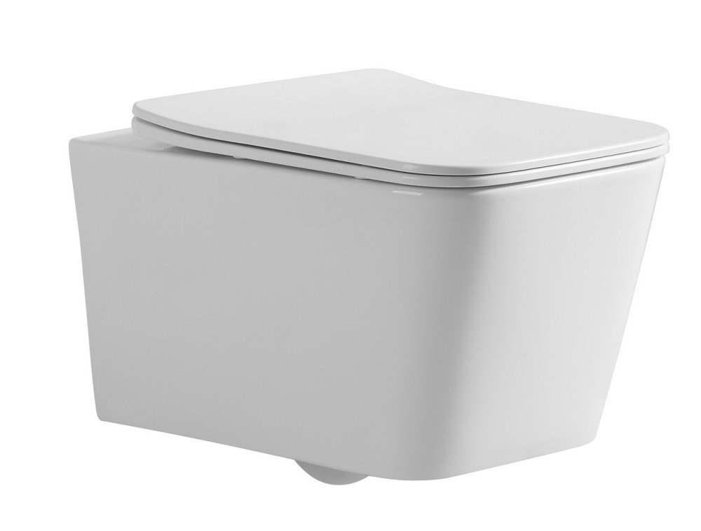 Унітаз підвісний Mixxus QUADRO-0304-R 520x360x365mm, система змиву RIMLESS (MI6707) Київ - фото 3