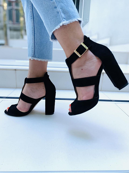 SANTINI Босоніжки жіночі SANTINI 259317-21 чорні (літо, замша натуральна) (3762) Коломыя - изображение 5