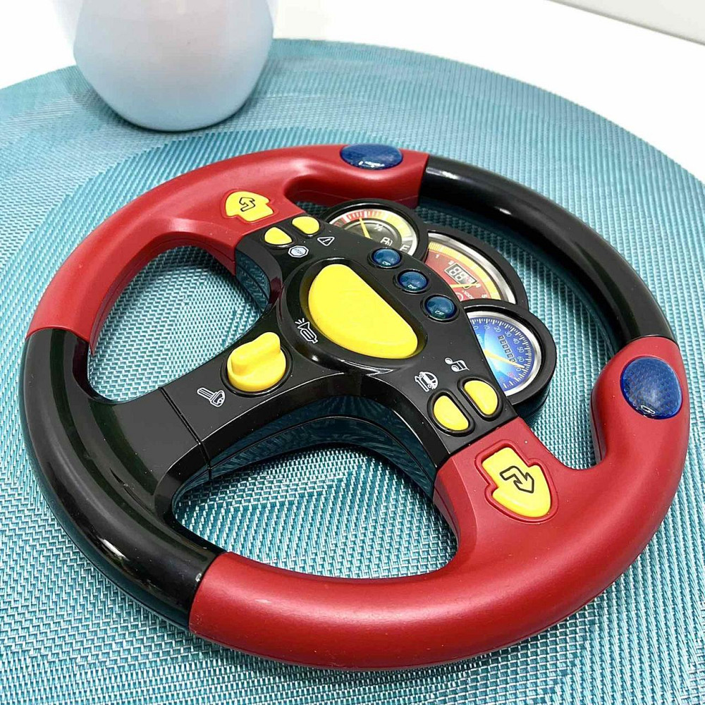 Руль музичний Limo Toy українська озвучка Червоний (7737 UK) Чернігів - фото 5