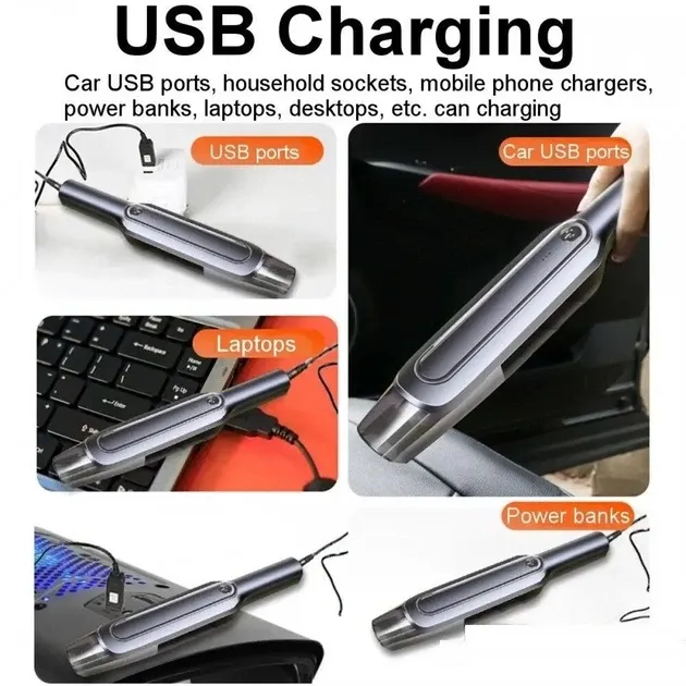 Пилосос автомобільний CAR VACUM 888 + Charge 8082 контейнер 0.1л 30 хв роботи Одеса - фото 1