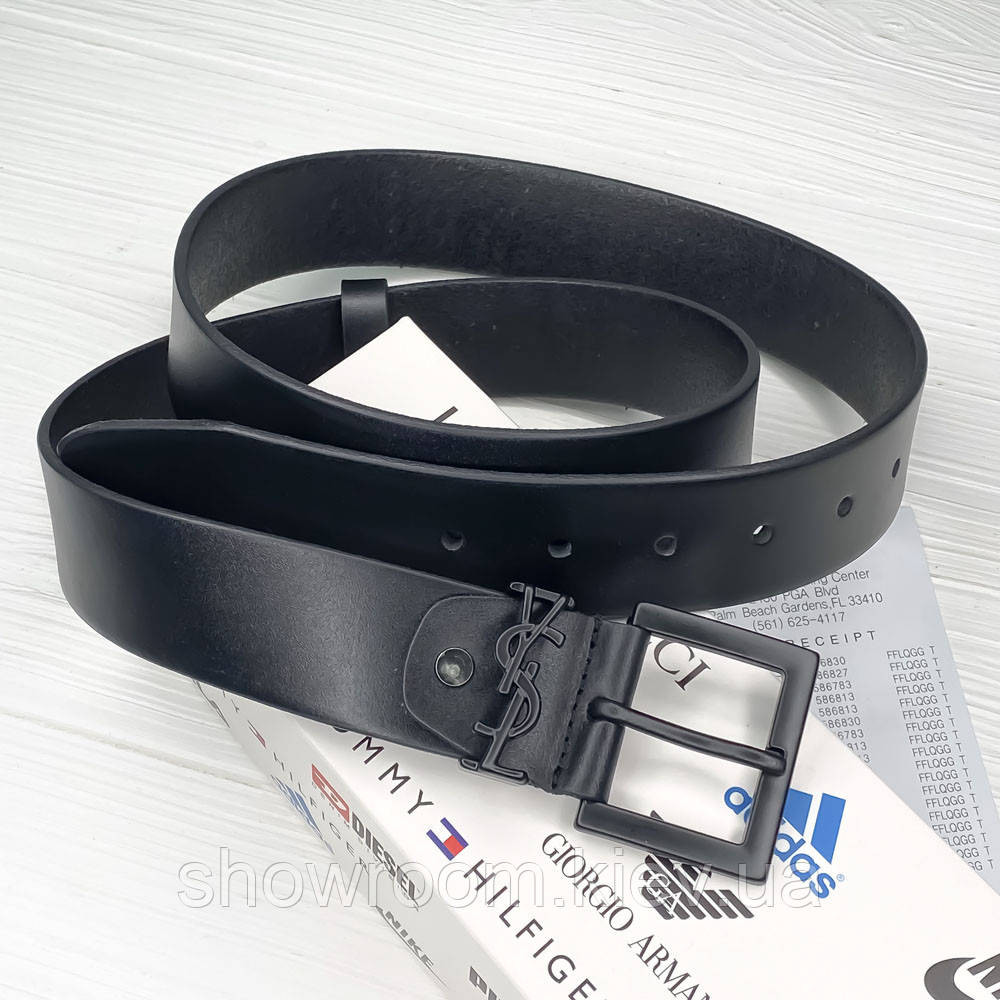 Женский кожаный бредовый ремень (8651) black Киев - изображение 1