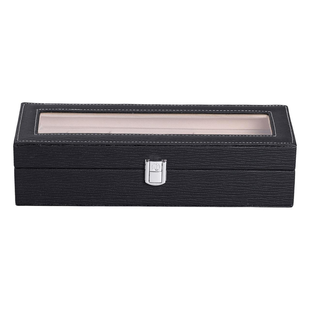 Шкатулка для украшений из эко кожи 31×11×8 см органайзер для ювелирных изделий HP-5-5B Киев - изображение 8