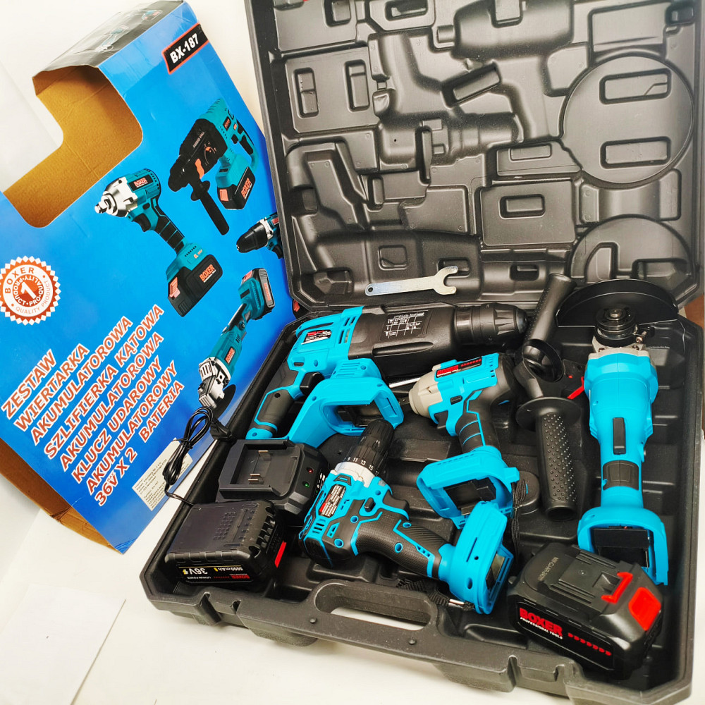 Набір гайковерт шуруповерт перфоратор 48 В Boxer BX-187G набір акумуляторного інструменту ZO-49 Львів - фото 2