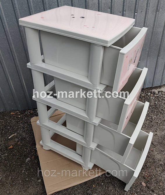 Комод білий пластиковий у дитячу "Дівчата" Алеана Харків - фото 6