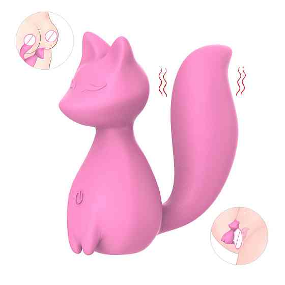 Мини-вибратор клиторальный Every Night Toys Doris в форме лисы светло-розовый, 10 режимов вибрации Sex Aura Киев