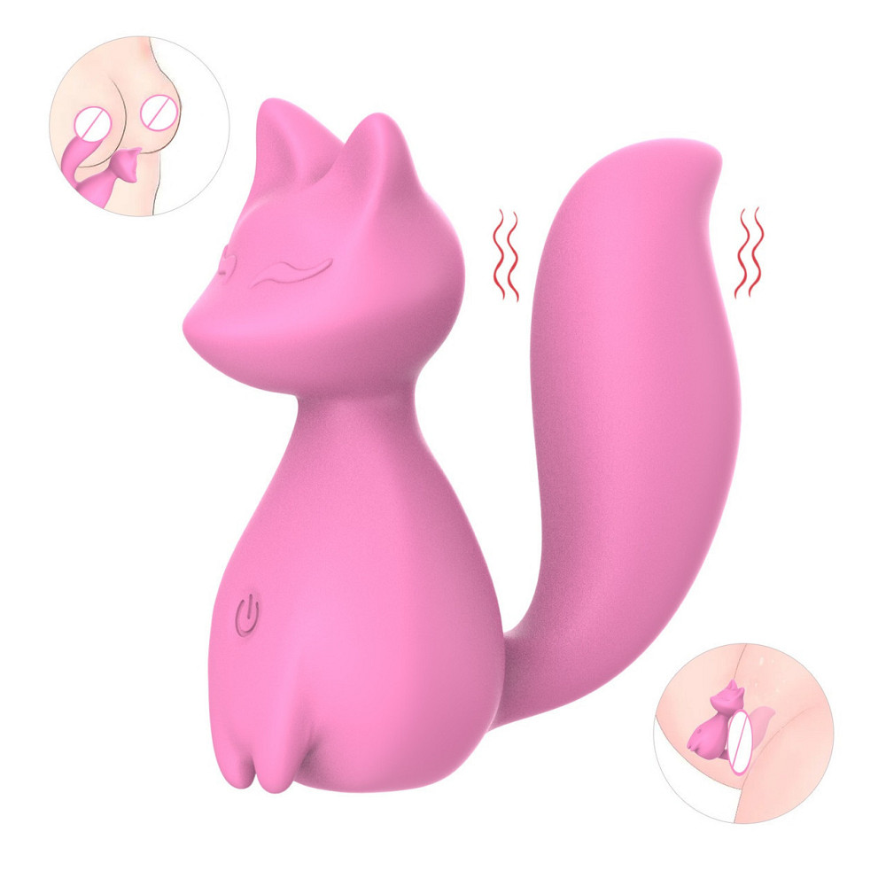 Мини-вибратор клиторальный Every Night Toys Doris в форме лисы светло-розовый, 10 режимов вибрации Sex Aura Киев - изображение 1