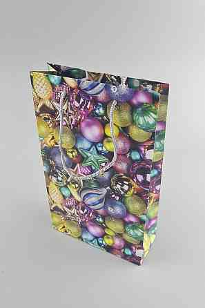 Новорічні пакети для подарунків, середній 17x26x8-039 (12 шт.) Харків